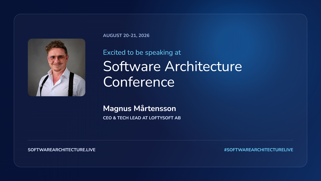 magnus-m-artensson-speaker.softwarearchitecture.live
